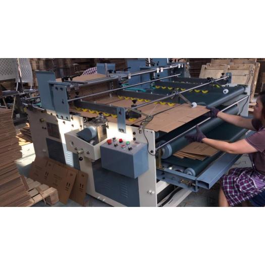 High quality box double-side gluer or presse type gluer machinery