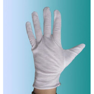 Disposable White Cotton Inspection Gloves
