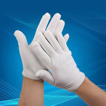 White Cotton Kids Gloves
