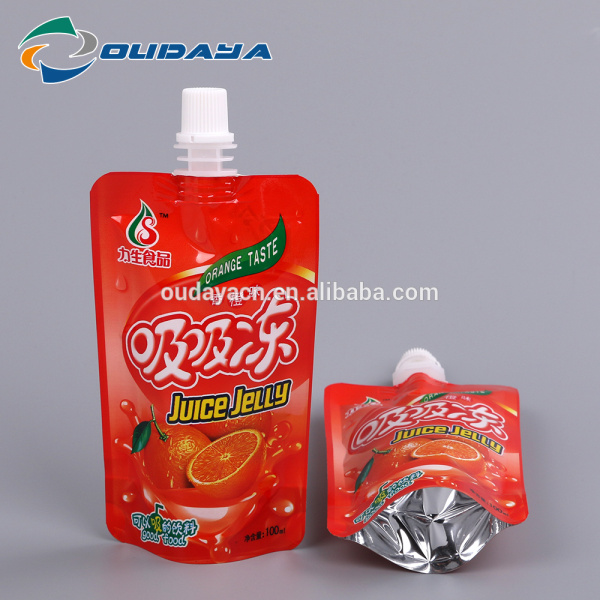 stand up juice jelly Packaging Pouch with spout