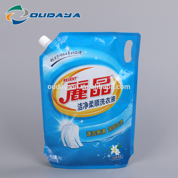 Customized Design Stand Packaging Pouch with Corner Spout