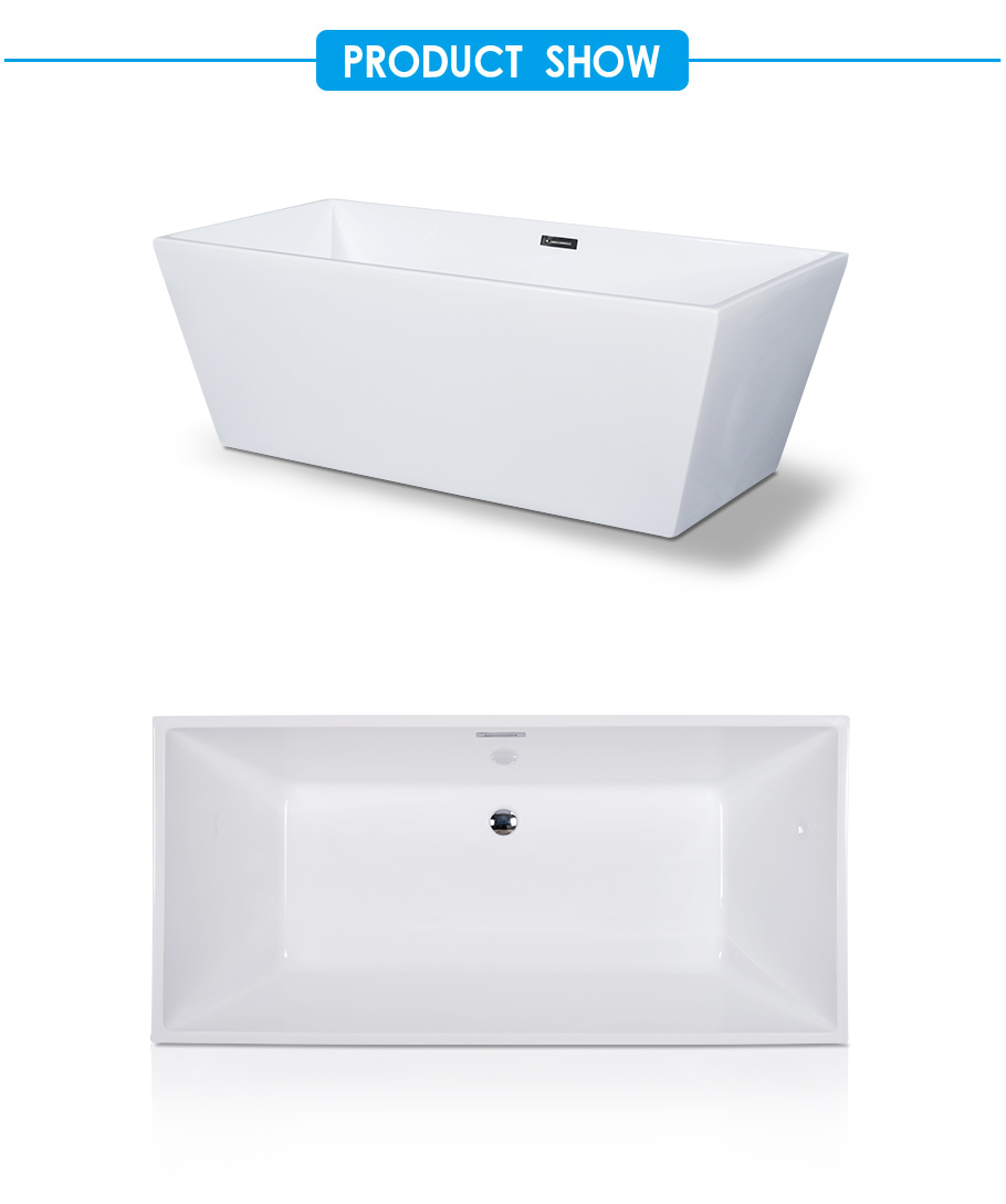 Sara Center Drain Soaking Tub in White