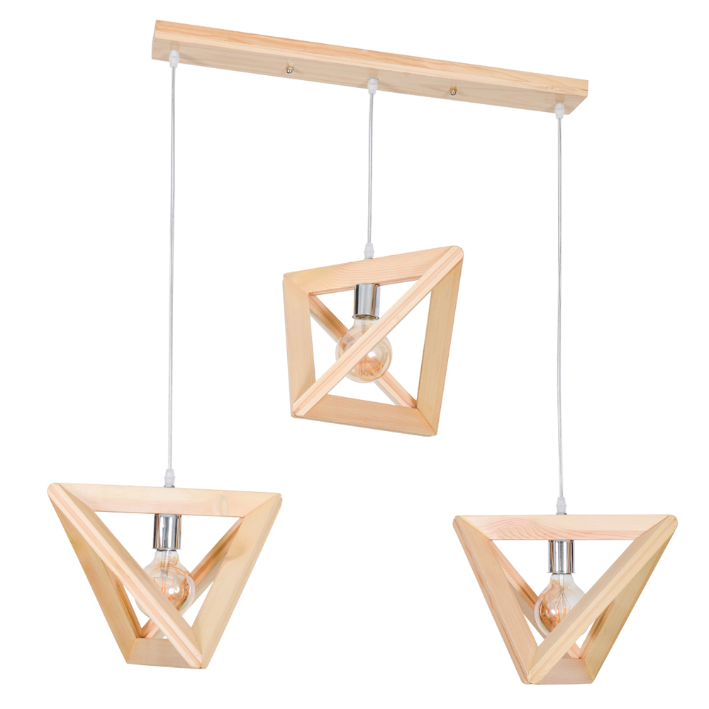 Geometry Wood 3 Lamps
