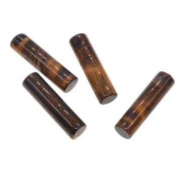 Natural Cylinder Tiger's Eye tube Beads 10X38MM for Diy Jewelry