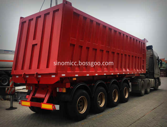 4 Axle Dump Trailer To Ghana