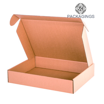 Brown craft fluting paper shipping box