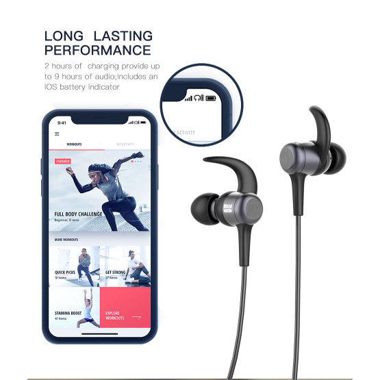 Bluetooth Headphone Magnetic Wireless Earbuds Sport