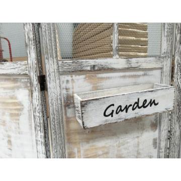 Garden Shabby wood folding doors antique room divider