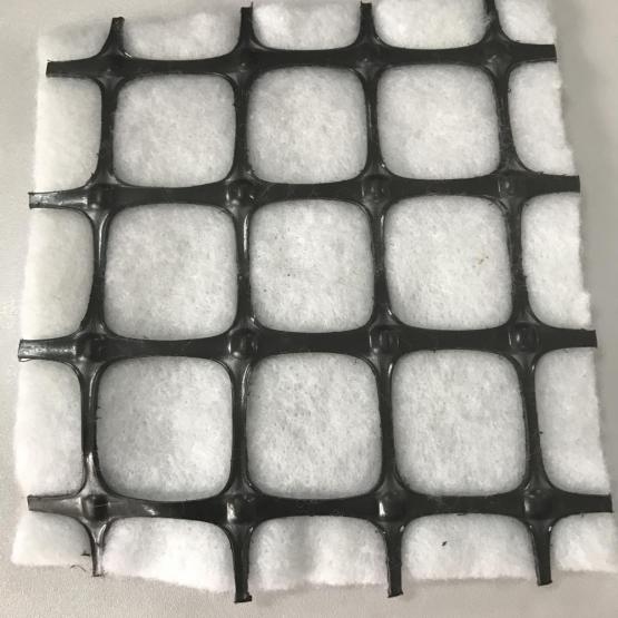 Composite PP Biaxial Geogrid With Nonwoven Geotextile