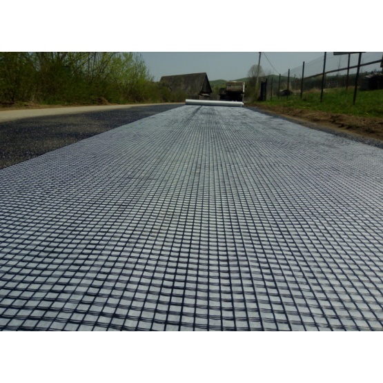 Polyester Geogrid Knitting With Geogtextile Composites