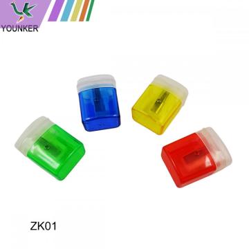 Small Plastic Multi-color Single-Hole Pencil Shapener-12Pack