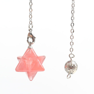 Crystal pendulum Melkaba star semi jewel Pendant