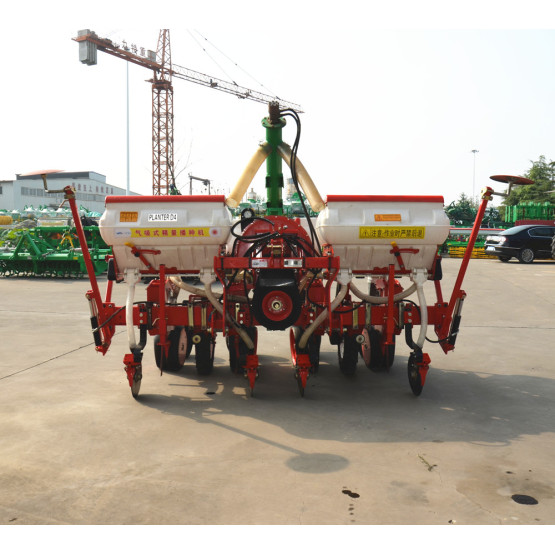Tractor mounted pneumatic precision 4 row corn seeder