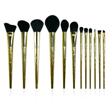 12PC Luxury Gold Makeup Brush Collection