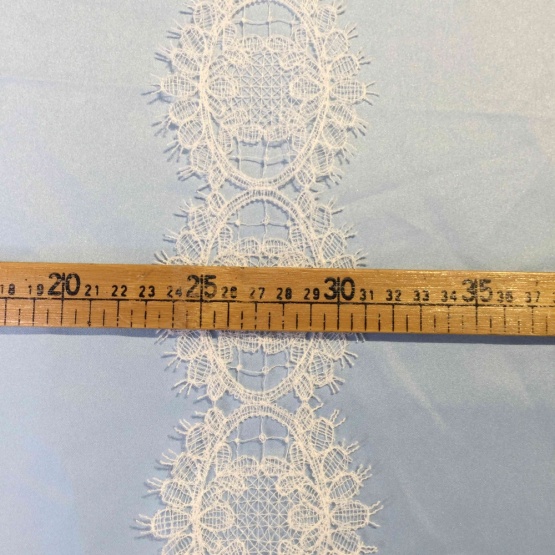 Ivory Eyelet Crochet Lace Border Trim