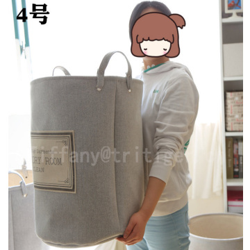 Hot selling Dobby material foldable dirty clothes easy carry laundry baskets