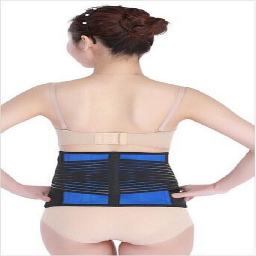 Lumbar back support brace magnetic waist belt
