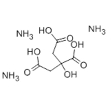 1,2,3-Propanetricarboxylicacid, 2-hydroxy-, ammonium salt (1:3) CAS 3458-72-8