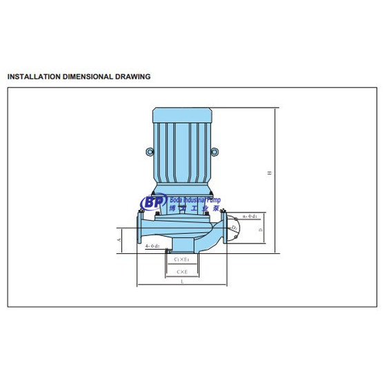 GW Pipeline type sewage pump