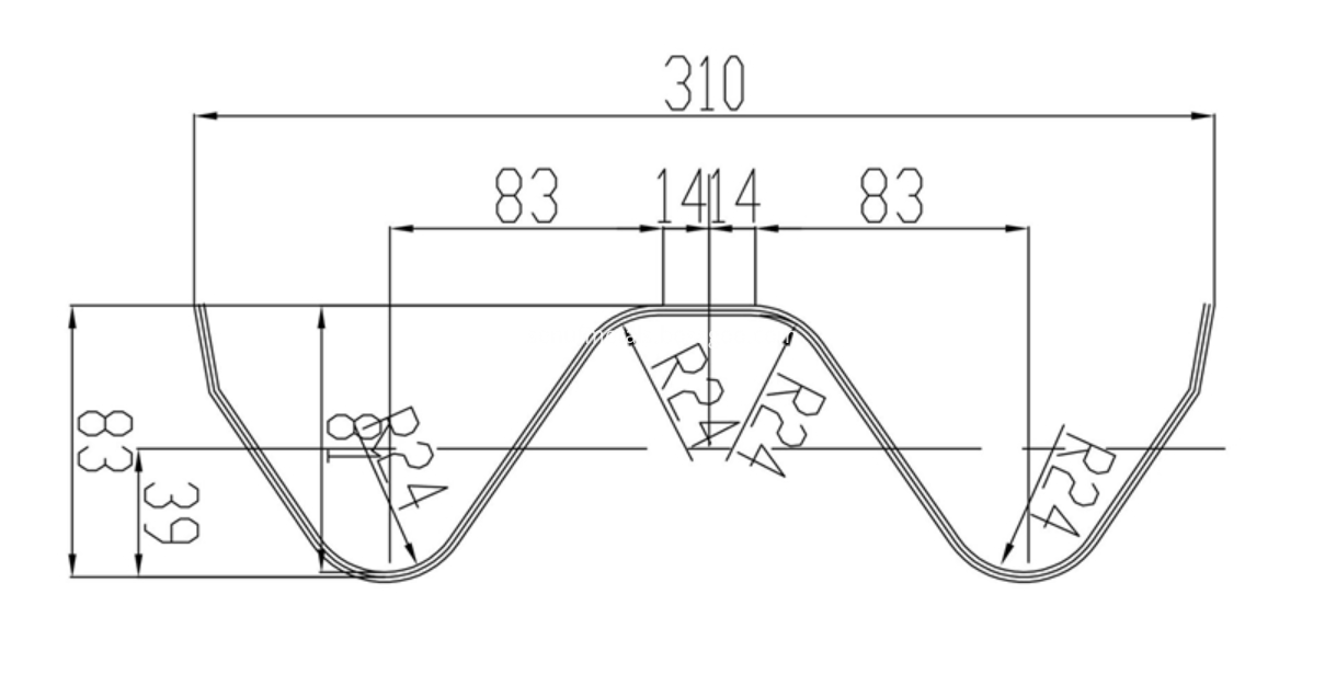 highway guardrail drawing