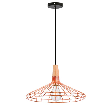 Wooden Metal shade pendant Light L size