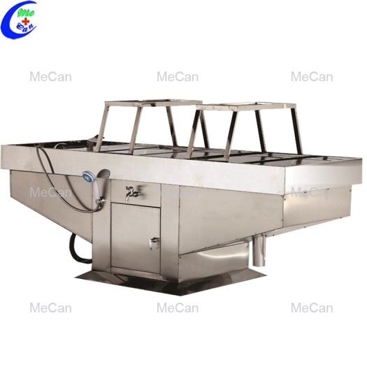 Stainless steel morgue autopsy table mortuary equipment