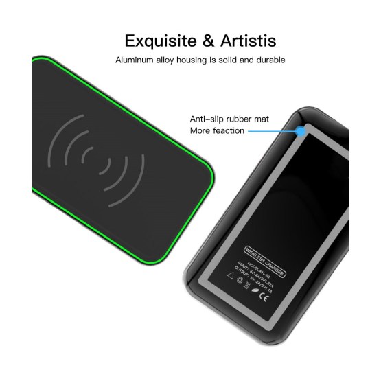 Wireless Charger Ultra-Slim Pad Compatible