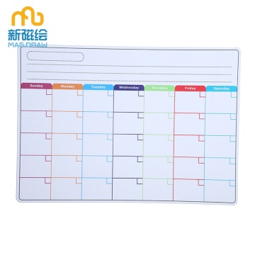 Weekly Monthly Magnetic Fridge Calendar Planner