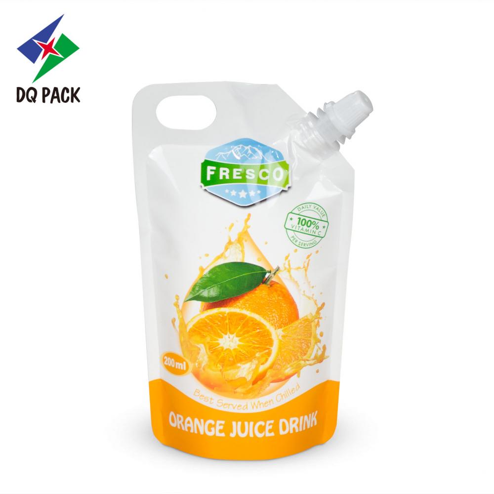 Doypack spout pouch for liquid packaging bag