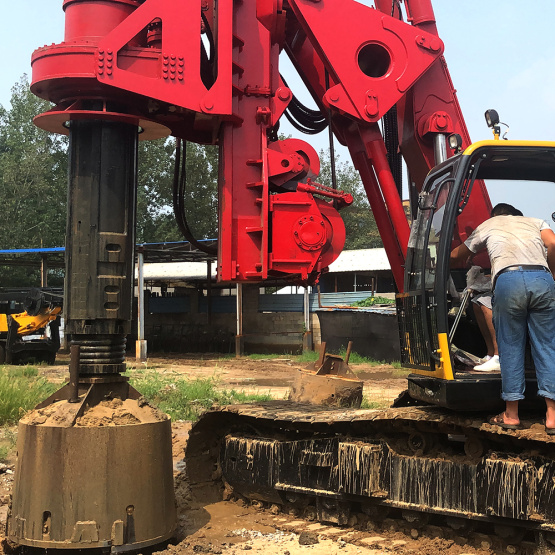 35M drill depth crawler rotary drilling rig