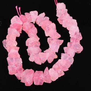 Natural Raw Rough Rose Quartz Beads no polished