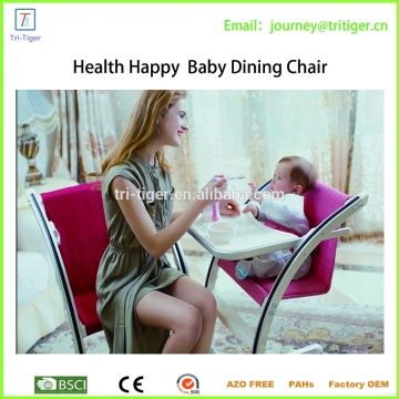 Folding baby dining chair can be growing up together with kids