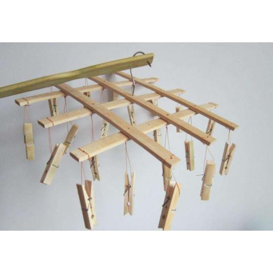 High-grade bamboo clothes drying rack