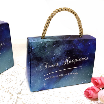 Foldable sweet wedding candy gift box