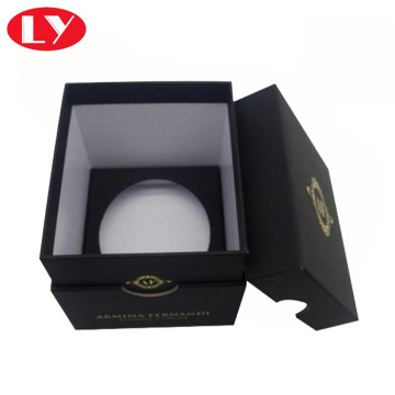 High quality candle box black color with insert