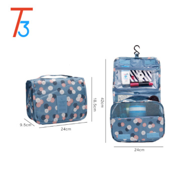 Promotion fashion travel cosmetic organizer wholesale hanging makeup bag