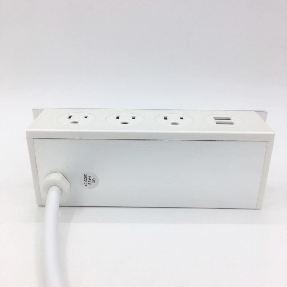 3 Sockets Power Outlet with USB Ports