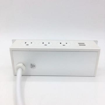 Under desk USB ports power strip