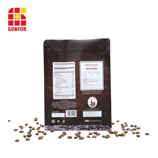 Custom Printed Coffee Bags Box Pouch With Valve