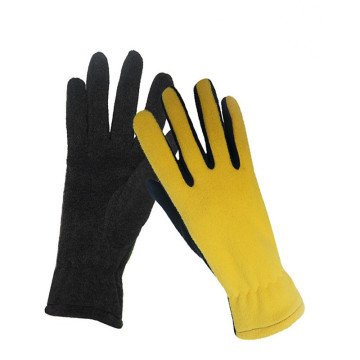 Women Soft Polyester Multicolor Touch Fleece Gloves