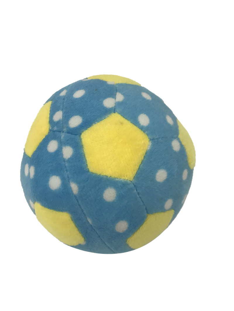Blue Plush Ball Toy