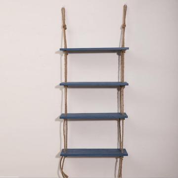 Hanging Swing Storage Shelves 3 Tier Jute Rope Organizer Rack