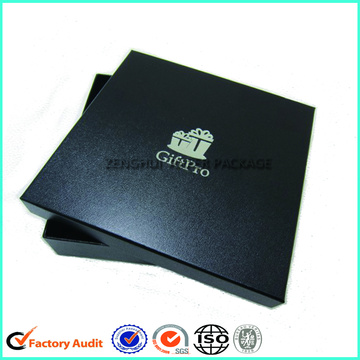 Custom Printed Logo Black Shirt Packaging Box