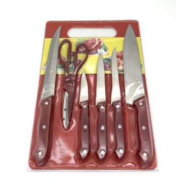 7pcs knife plastic board set