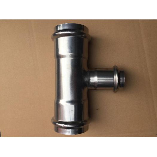 Stainless Steel Reducing Pipe Tee Press Fitting