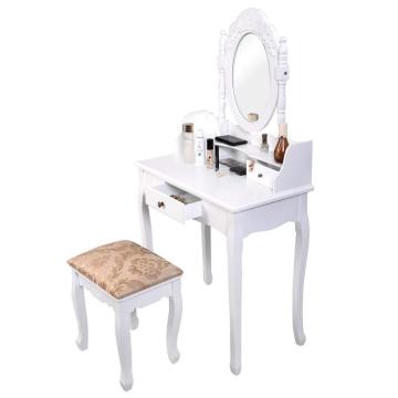 China High Quality bedroom Makeup Dressing price Table, White