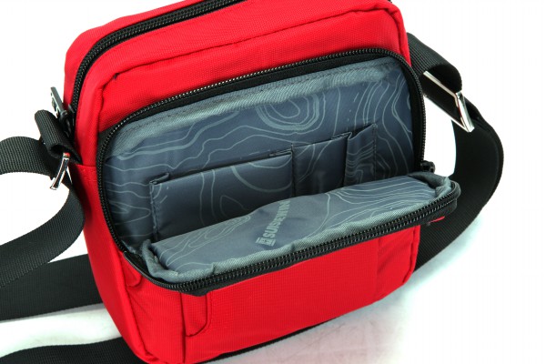 Black water resistant travel purse