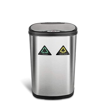 42L/50L Hot Sale Stainless Steel Trash Can Touchless Classification Recycle Bins