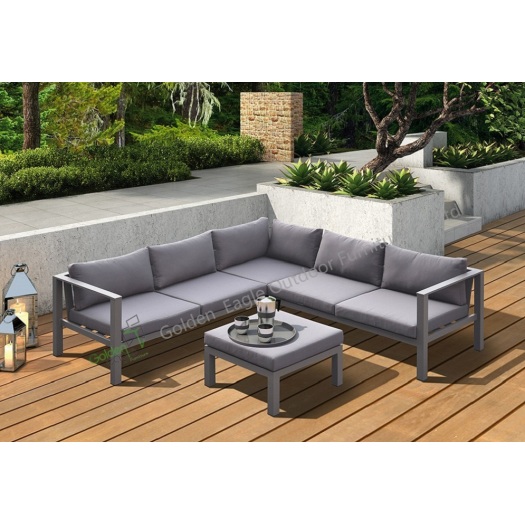 Aluminum patio garden furniture sofa