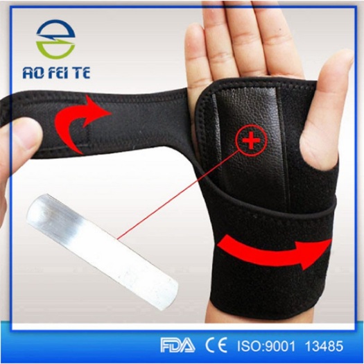 Personalized rubber leather wrist support brace bands